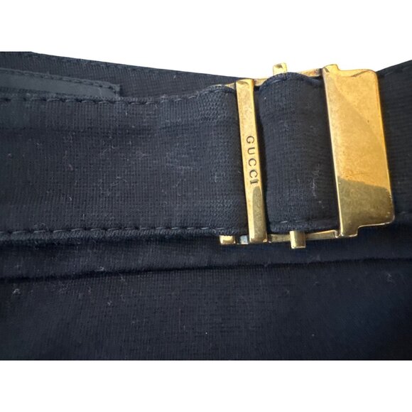 2/$30 Gucci Size 10 Black Slim Fit Stretch Pants Made In Italy - Picture 7 of 13